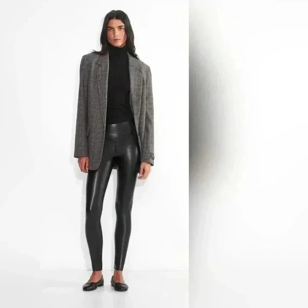 ARITZIA WILFRED FREE Daria pants High Waisted unreal leather leggings